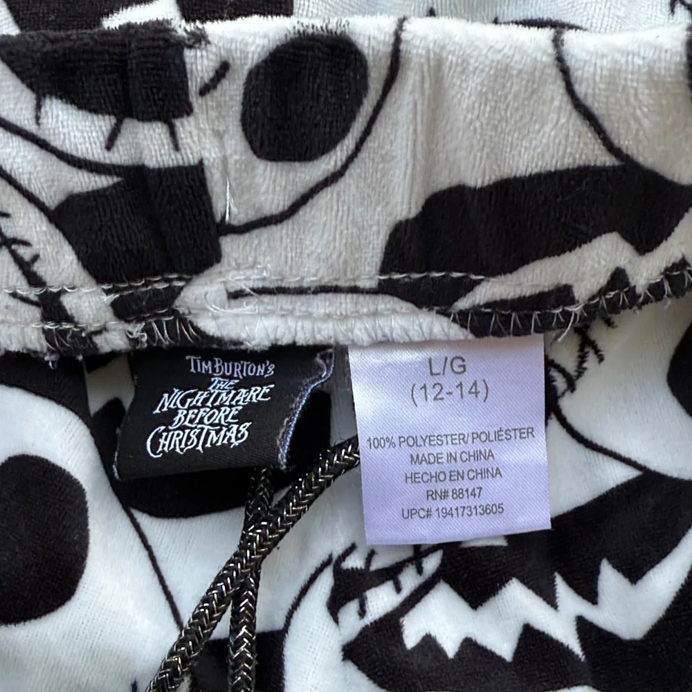 Disney Nightmare Before Christmas Jack Skellington Lounge Pants Women’s Size L - Picture 2 of 4